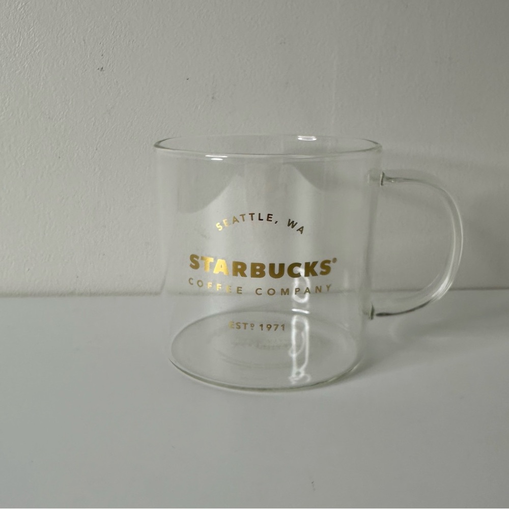 Starbucks 2015 Seattle Pike Place Heritage Glass Mug, 18 fl oz / 532 ml